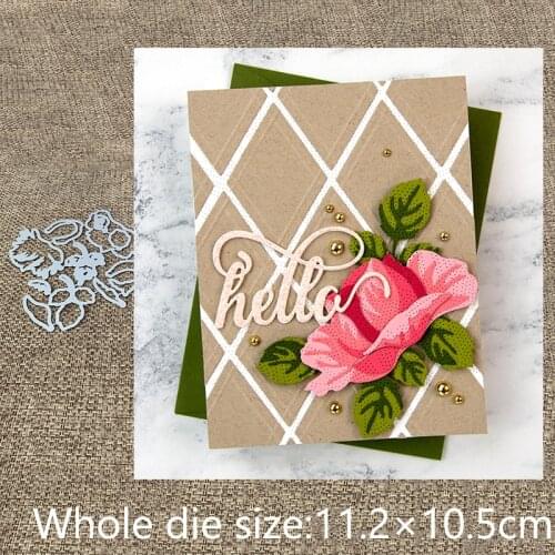 XLDesign Craft Metal Cutting Dies stencil mold Open Blooms leaves decoration scrapbook Album Paper Card Craft Embossing die cuts