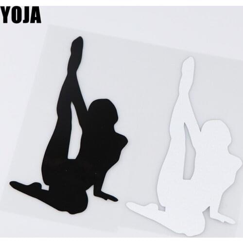 YOJA 9.3X17CM Yoga Sexy Girl Personality Body Decoration Decals Car Stickers ZT4-0093