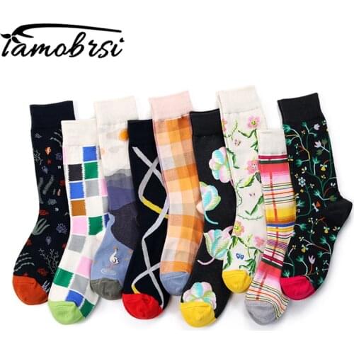 Funny High Quality Brand Short Socks Cotton Skate Hip Hop Mens Happy Novelty Skateboard Women Men Thermal Cotton Creative Socks