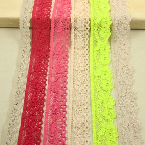 10 yards/lot good Elastic Stretch Lace trim sewing/garment/clothes accesories