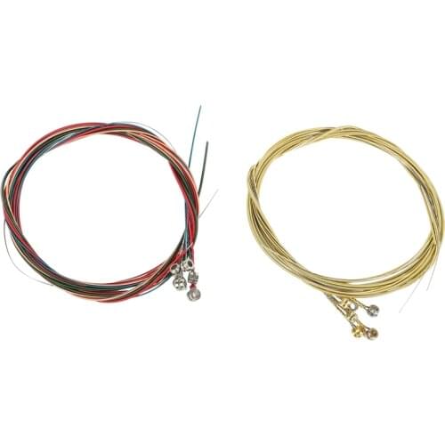 2 Sets of 6 Guitar Strings Replacement Steel String for Acoustic Guitar Guitar Changing Tool