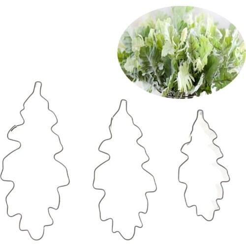 3pcs/lot Silver leaf chrysanthemum Cake Mold Stainless Steel Fondant Sugarcraft Cookie Biscuit Cutter Cake Decorating tool