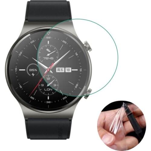 5pcs Soft TPU Clear Protective Film Smartwatch LCD Guard For Huawei GT 2 Pro GT2 Sport Smart Watch Full Screen Protector Cover