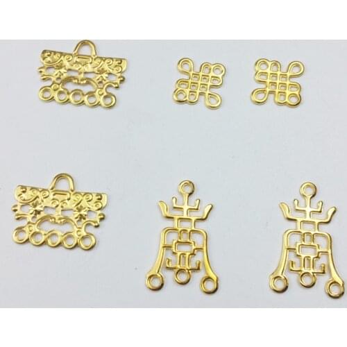 50pcs Filigree Wraps Metal Charms For Embellishment Scrapbook DIY Jewelry Metal Craft Jewelry Accessories for connect