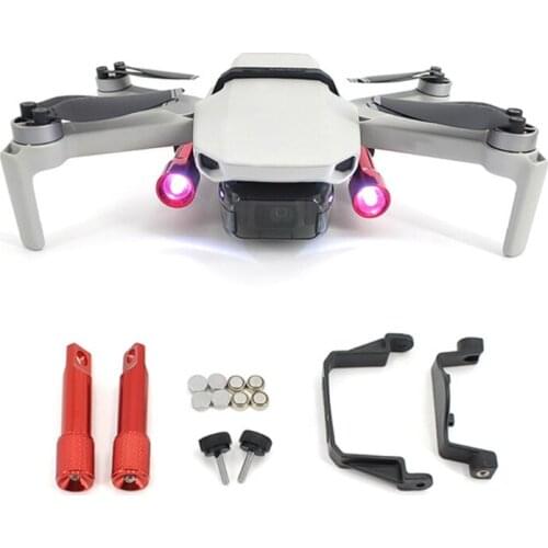 Anti-Collision Night Flight Lamp Kit for Mavic Mini 2 Night LED Headlight Flight Light with Camera Fixed Holder Extended Mount f