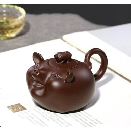 Authentic Yixing Teapot Handmade Tea Pot 200ml Big Capacity Purple Clay Tea Set Kettle Kung Fu Teapot Chinese Tea Ceremony