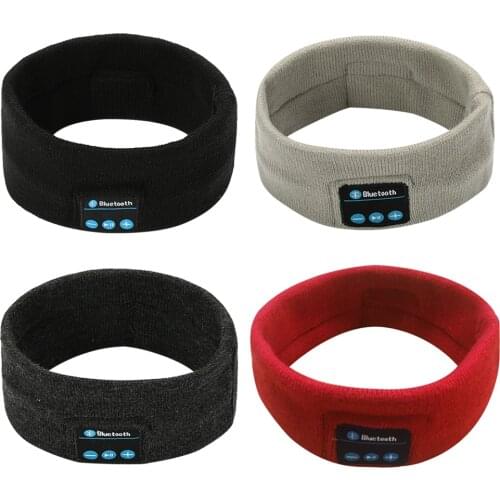 Wireless Bluetooth 5.0 Headband Sports Fitness Headset Music Headband Headwear Knits Sleeping Headwear Headphone