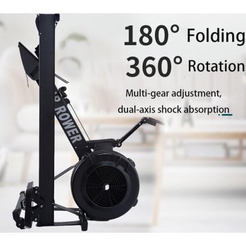 Household Silent Foldable Wind Resistance Rowing Machine Rowing Sport Commercial Fitness Machine With Dust Cover