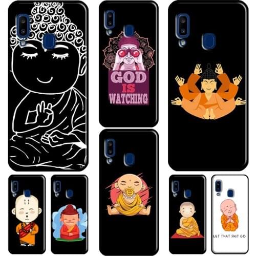 Cute Buddha Monk Zen Buddhism For Samsung Galaxy A52 A72 A20e A21S A50 A70 A01 A11 A12 A42 A31 A41 A51 A71 A32 Phone Case