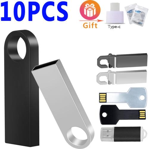 10PCS/lot Mini Pendrive 4gb 8gb 16gb Usb Flash Drive 32gb 64gb Tiny Pen Drive USB Memory Stick Storage Device Free Custom Logo
