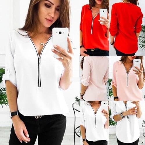 Maternity V-neck Zipper T-Shirt Blouses Summer Long Sleeve Shirt Regata Feminina Camisetas Tops Pregnancy Clothing Plus Size
