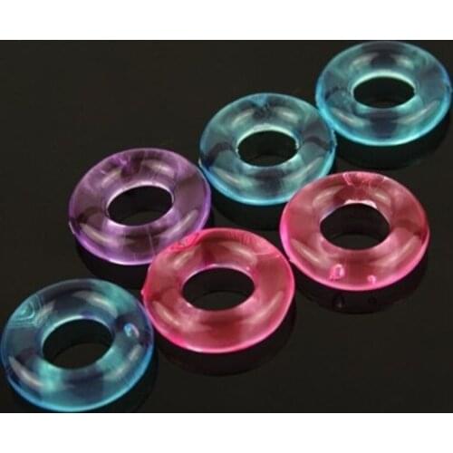 2pcs/set Silicone Durable Penis Ring Adult Men Ejaculation Delay Cock Rubber Rings Penis Enlargement Sex Toys For Male Sex Rings