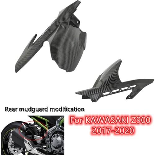 Motorbike For Kawasaki Z900 2017 2018 2019 2020 Rear Fender Set Refit Plate Mudguard Tire Wheel Hugger Mud Splash Guard Fairing