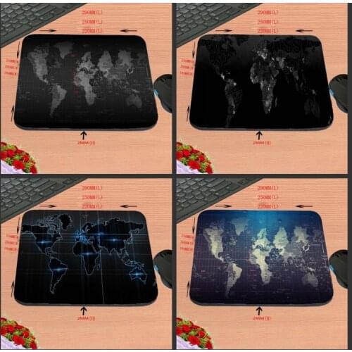 Hot Sell Fashionable 2017 New Arrival Top Quality Customized Vintage Cool with Box Packed Silon aming world map Mouse Pad