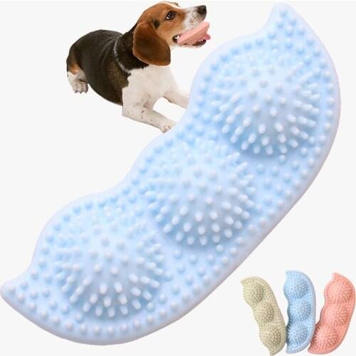 Cute Pets Dog Toys Non Toxic Interactive Chew Cleaning Puppy Small And Medium a molar tooth Sized Dogs Simulation Peas Supplies