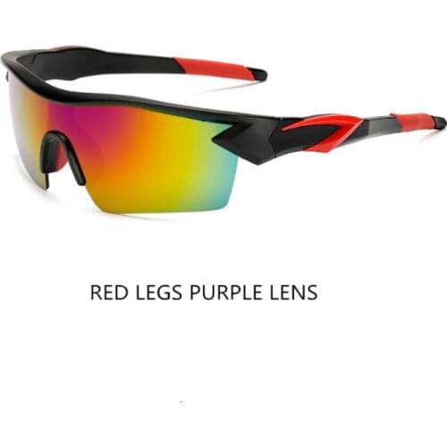 Men Removable Colored Sports Glasses Outdoor Cycling Sunglasses Hiking Safety Goggles Night Vision Glasses Lens Bicycle Eyewear