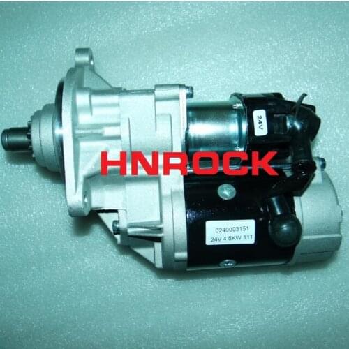 NEW 24V 11T STARTER MOTOR 0240003150 0240003151 1811003380 1811003381 19868 FOR ISUZU 6BG1TC