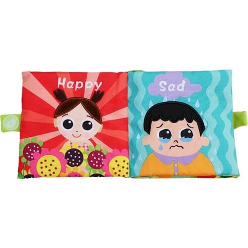 Animal Style Owl Boy Newborn Baby Toys Learning Educational Kids Cloth Books Cute Infant Baby Fabric Book Rattles Toy