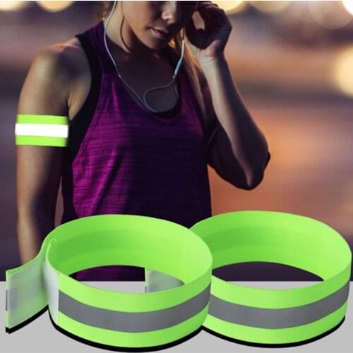OOTDTY Night Running Riding Warning Reflective Safety Straps Cycling Leggings Belt