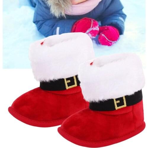 Autumn Winter Baby Unisex Soft-Soled Warm Non-Slip Infant Boots Toddler Shoes