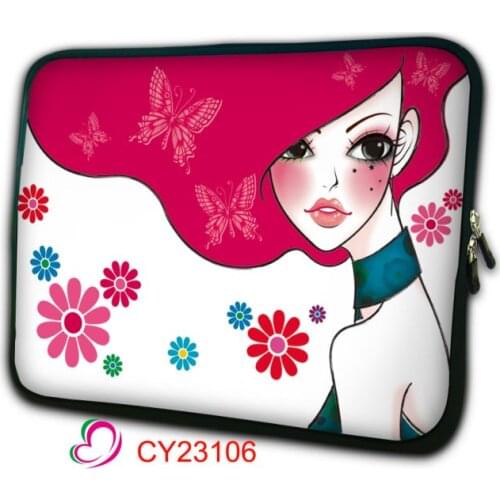 Pink Lady Laptop Bag Case for Macbook Air Pro Retina 13 15 17 Laptop Sleeve15.6 Notebook Bag For Dell Acer Asus HP Handbag