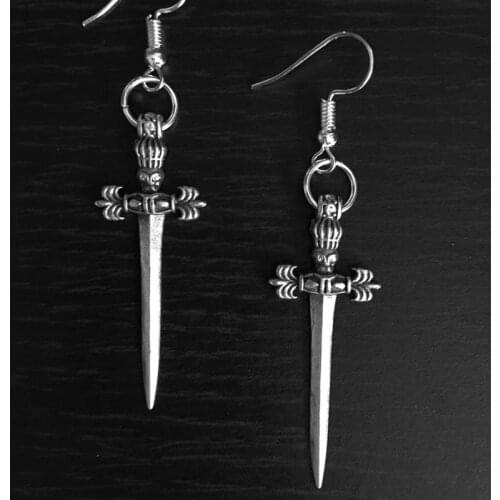 Swords Earrings Soldiers Gothic Jewelry Witch Fashion Women Gift 2020 New Delicate And Beautiful Wholesale Statement Big Pendant