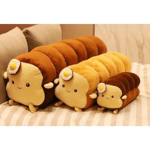 Cute Stuffed Toy Bread Baby Pillow Kawaii Indoor Sofa Chair Cushion Room Decoration Toys Birthday Gift Toy Pillow Fashion Mat