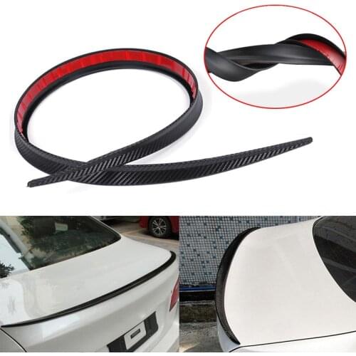 1.2M Universal Roof Spoiler Car-Styling Carbon Fiber Spoilers Tail Spoiler DIY Refit Spoiler For VW Golf Honda Civic Jazz