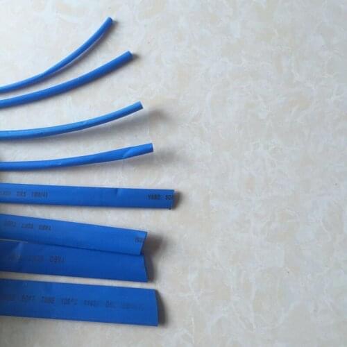 1meter The heat-shrinkable tube specification model 3MM~14MM electrician insulation heat shrink casing blue