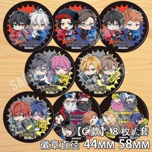 1pc 58mm Division Rap Battle，Hypnosis Badges Brooch acrylic Icons