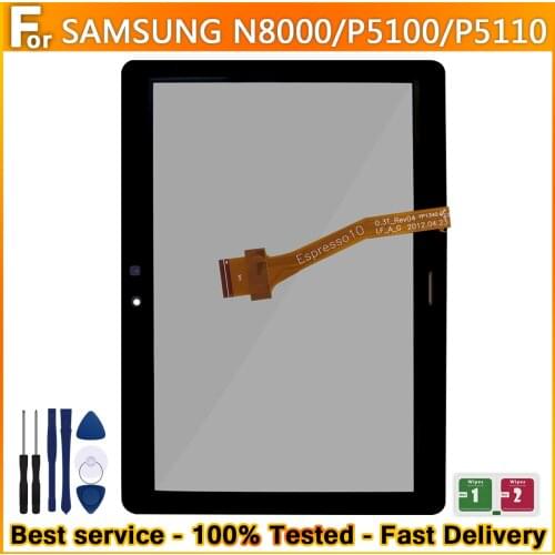 10.1''For Samsung Galaxy Tab 2 GT-P5100 P5110 N8000Touch Screen Glass Panel -P5100 Replacement