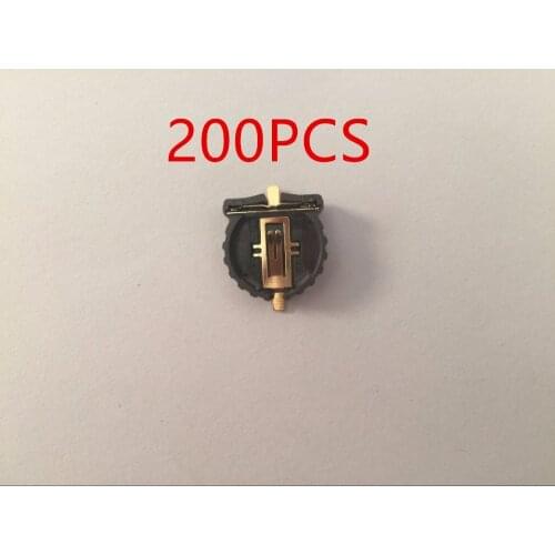 200pcs CR1220 Battery Holder Case SMD gold-plated ML1220 Button Battery Clip Socket