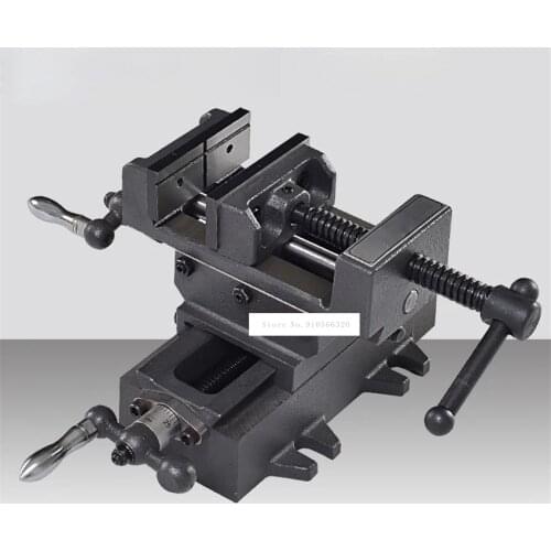 3-inch Precision Cross Vise Heavy Duty Vise Two-way Mobile Vise Work Bench Drilling and Milling Machine Special Cross Pliers
