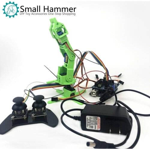 SNAM6000 3D printing four-degree-of-freedom robot arm DIY robot assembling sg90