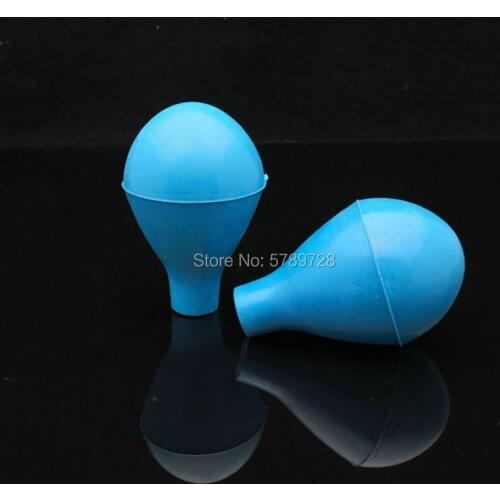 5pcs Laboratory pipette blue suction ball, rubber latex cap suitable for glass scale suction pipe 5-25ml