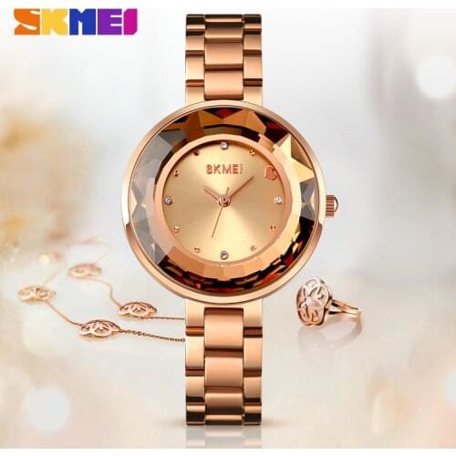 2020 SKMEI Geneva Designer Women Dress Quartz Watch Waterproof Ladies Girls Clothes Accessories Gift Clock Relogio Feminino