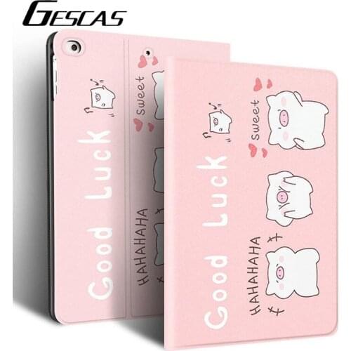 GESCAS New Phone Case For IPad Mini 45/air 1234/Pro 9.7/10.2/10.5/11 inches Cartoon Phone Case For IPad Clamshell TPU