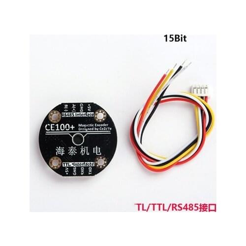 Angle Sensor Ce100 Encoder High Precision 15 Bit Angle Measuring Speed RS485 Single Turn Rotary Encoder