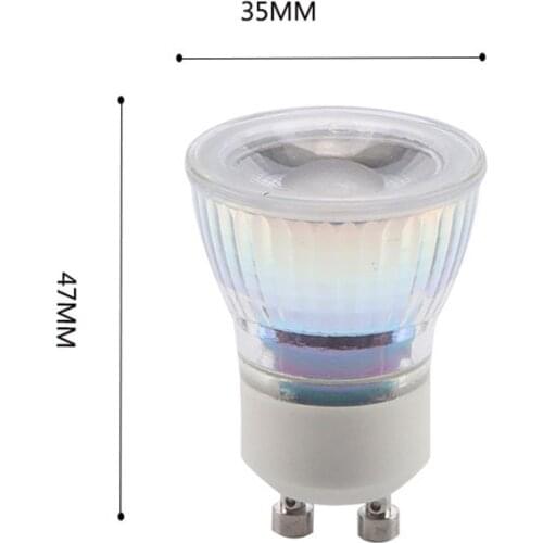 10pcs/pack LED GU10 COB Mini Dimmable Warm Cold Natural White Spot Light Bulb Lamp 9W 35mm Replace 35W Halogen Light