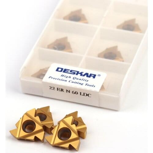 DESKAR 22ER N55 LDC 22IR N60 LDC Thread lathe tool special material for turning carbide inserts for steel processing