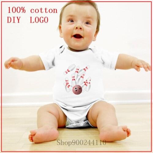 Ten Pin bowling Summer baby fashion jumpsuit baby girl boy clothes baby boy girl clothes ropa bebe bodysuit baby cute romper