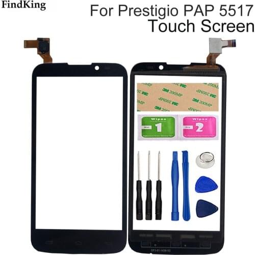 Mobile Phone Touch Screen For Prestigio MultiPhone PAP5517 PAP 5517 Touch Screen Digitizer Panel Assembly Tools