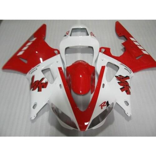 Motorcycle Fairing kit for YAMAHA YZFR1 98 99 YZF R1 1998 1999 YZF1000 yzfr1 98 ABS Red white Fairings set+7gifts YK02