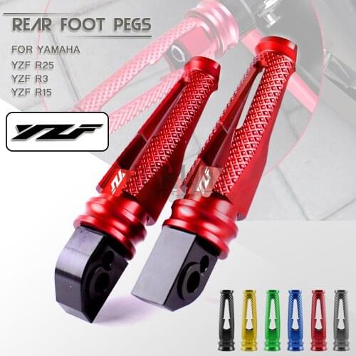 Motorcycle CNC Aluminum Rear Passenger Footrests Foot Rests Foot Pegs For YAMAHA YZF R1 YZF R6 YZF-R1 YZF-R6