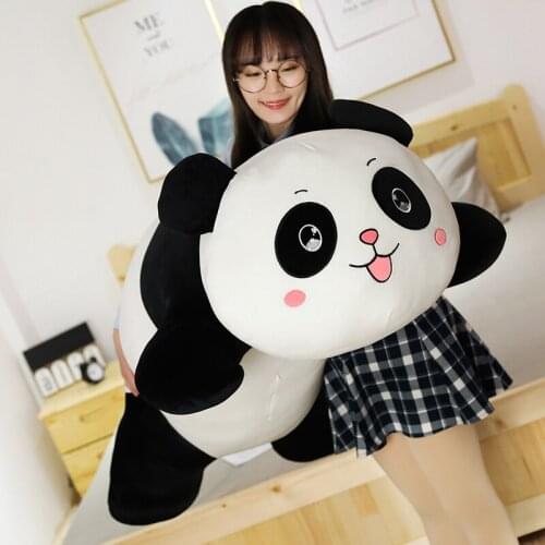 New 1PC 35/55/80CM Panda Plush Toys Cute Baby Big Giant Panda Plush Stuffed Animal Doll Animals Toy Pillow Girls Christmas Gifts
