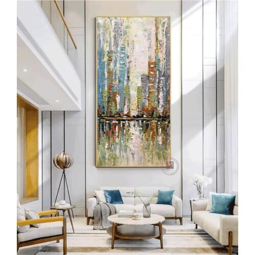 Original art painting Abstract canvas painting decorative picture on the wall handmade Wall pictures for living room Vertical