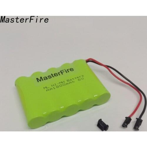 MasterFire Original 6V AA 1800mah NiMH Battery For Rc toys Cars Tanks Robots Boats Truck Guns Rechargeable 6V AA Batteries Pack