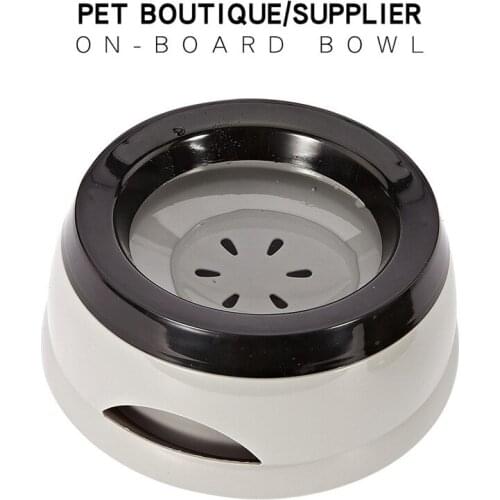750ml pet drinking bowl not wet mouth car anti slip splash floating bowl health and safety travel