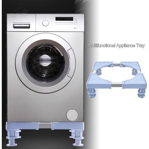 Adjustable Stainless Steel Universal Type Heightened Thickened Refrigerator Bracket Washing Machine Base 4-legged Bracket