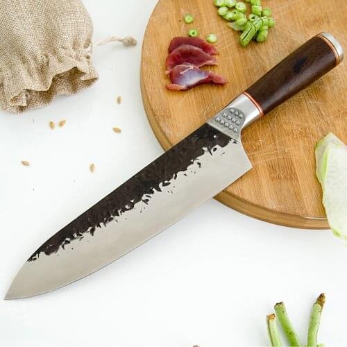 Hand forged butcher knife Stainless steel peeling knife Meat cleaver Kitchen kitchen knife Cooking knife Chopping knife